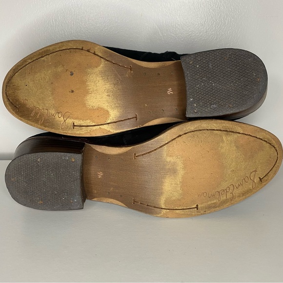 Sam Edelman Womens Petty Ankle Boot Sz 7.5 Black Suede Bootie Block Heel Comfy - Picture 12 of 15